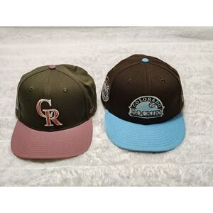 SET New Era Colorado Rockies 10 Years Anniversary + 47 CR World Series 07 Sz 7,5